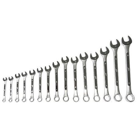 Atd Tools ATD 15-Piece Metric Raised Panel Combination Wrench Set 1115